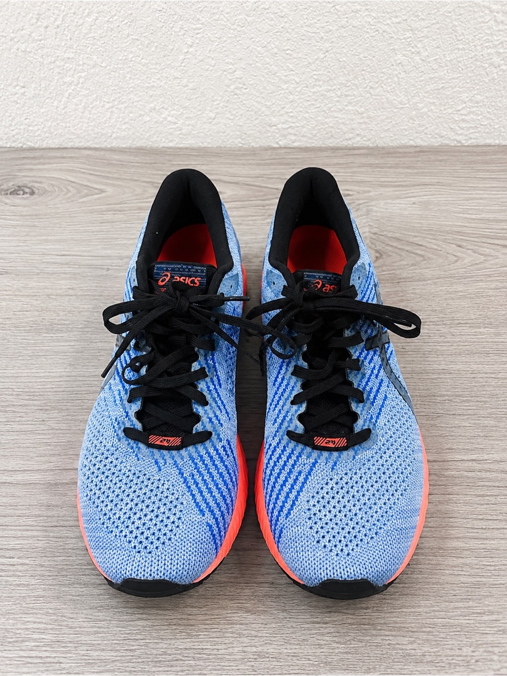 Asics Women's Light Blue and Coral Running Shoes